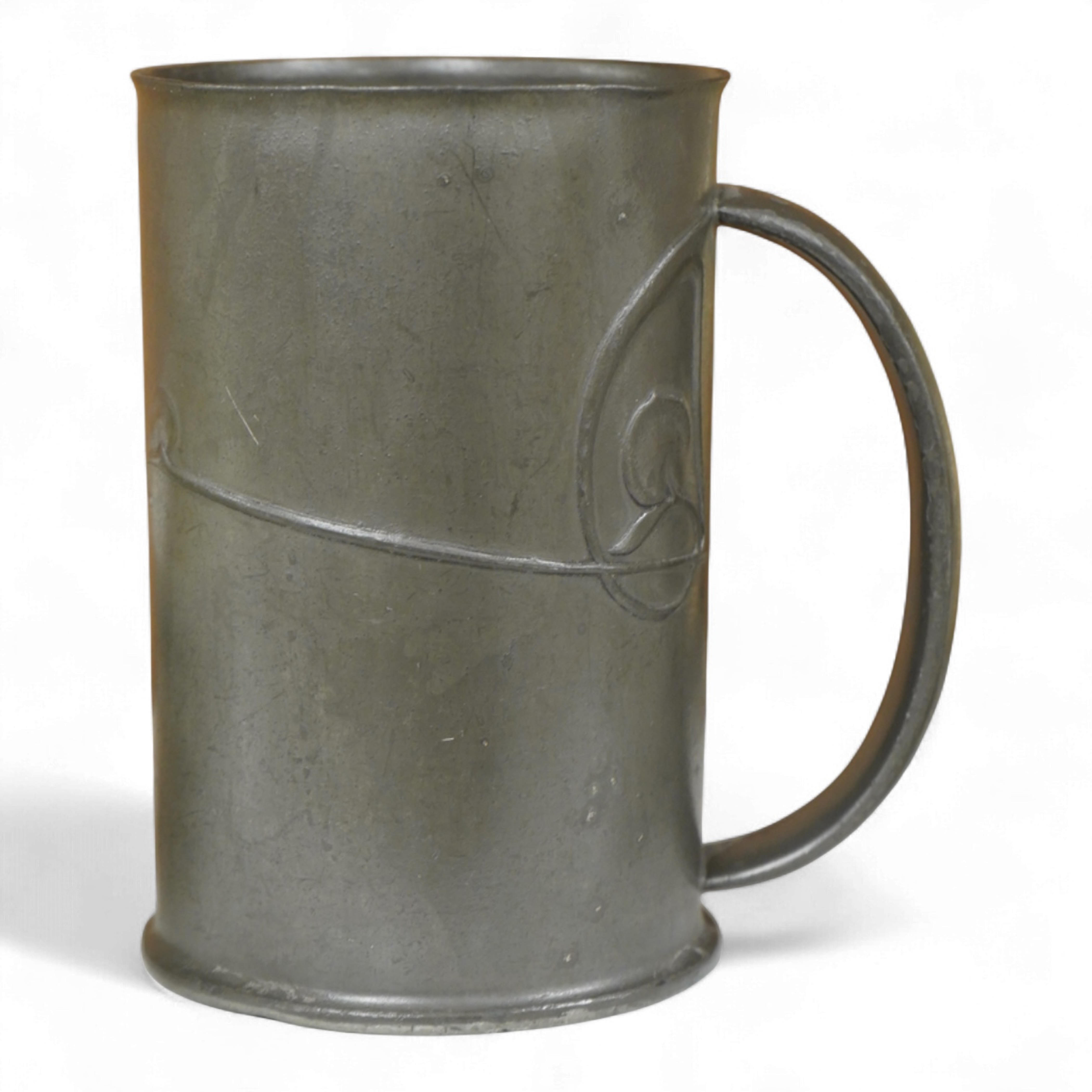 A Liberty & Co pewter mug, 0334, 13.5cm